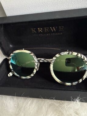 KREWE St Louis Eyewear Round Mirrored Sunglasses – New With Tags